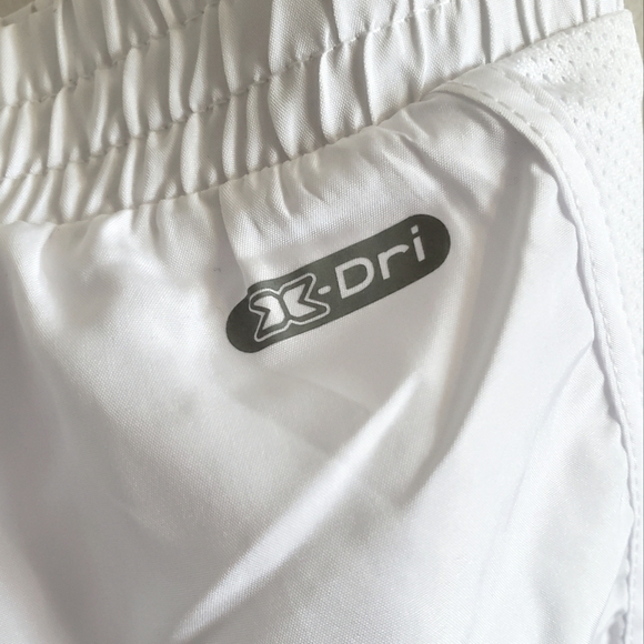 RBX Athletic White Shorts Panty Lined Wicking Flexibility Fade Resistant W-M NWT - Picture 6 of 11